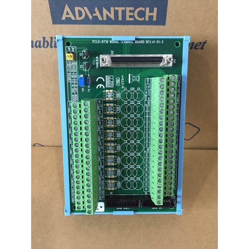 支持1711/1731研华DIN导轨安装外壳PCLD-8710-AE螺丝工业级端子板