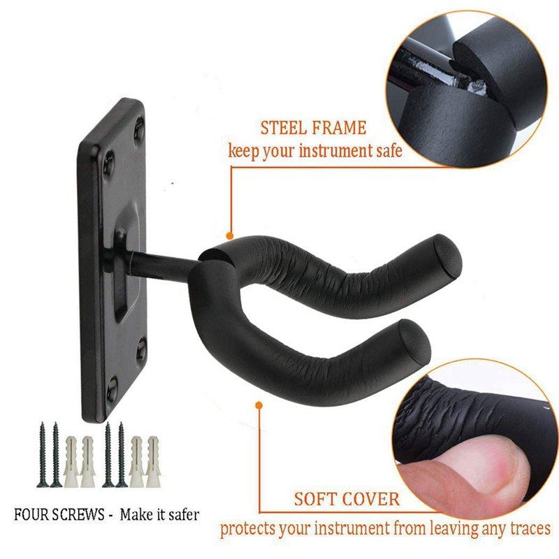 吉他挂钩墙壁挂钩小提琴二胡+5里夹拨拨挂架尤克里片+片