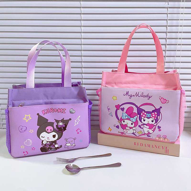 卡通图案学生饭盒袋便当包包收纳袋手提袋饭手提收纳袋大容量饭盒,收纳整理,便当包,淘宝优惠券,粉丝福利购,淘宝优惠卷