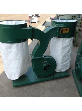 木工布袋除尘设备 4KW双桶吸尘器 木工雕刻机吸尘器 推台锯吸尘机