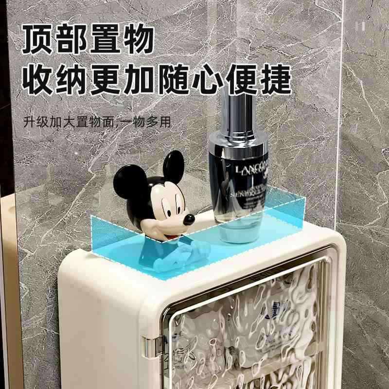 卫生间小壁柜免打孔马桶上方置物架浴室各种神器壁挂姨妈巾收纳盒