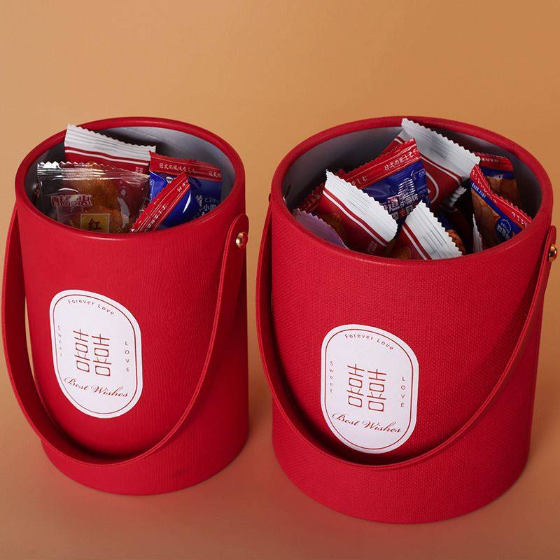 新品手提喜糖盒喜糖罐厂家爆伴款手摆现货创意婚礼礼红台网批发