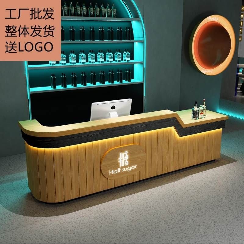 工业风复古收银台酒吧餐饮饭店火锅烧烤店转角吧台前台接待台,商业/办公家具,收银台,淘宝优惠券,粉丝福利购,淘宝优惠卷
