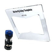 Template Inlay Clear Bow Joint Butterfly Tie Key