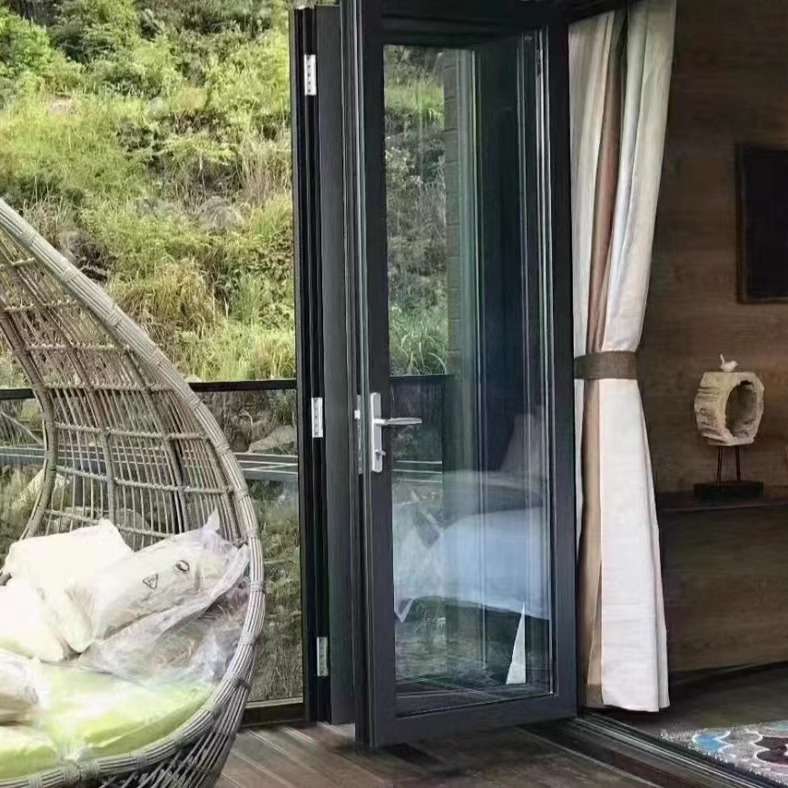 重型折叠门阳光房入户大门封阳台铝合金抗台风密封性好可折叠