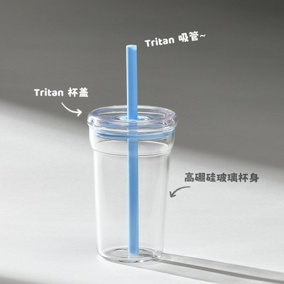 2025新款450ml高硼硅水杯玻璃咖啡透明双层玻璃杯耐高温杯子隔热