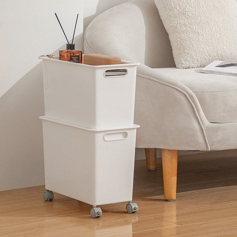 书本收纳盒带滑轮学生宿舍桌下书包床底收纳收纳杂物房间筐箱工位,收纳整理,包包收纳盒/箱,淘宝优惠券,粉丝福利购,淘宝优惠卷