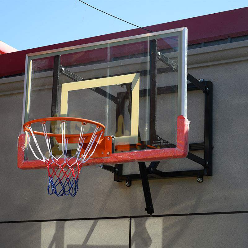 室内外悬挂式篮球架挂墙式可升降篮球框钢化玻璃篮板壁挂式篮球架