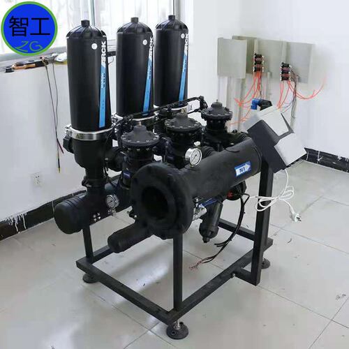 3寸果园大棚滴灌全自动反冲洗叠片过滤器 水肥一体化设备农田灌溉