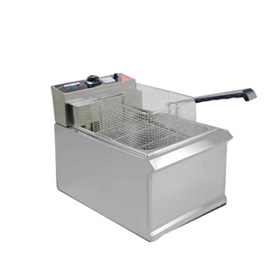 903单缸单筛台式电炸炉商用17升电炸锅3KW汉堡店炸鸡厨房炸炉
