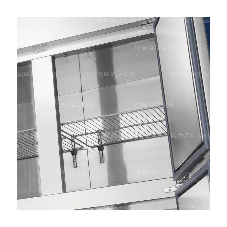 奥斯特商用不锈钢双门冷冻冰箱 酒店食堂厨房铜管冷冻两门冰柜