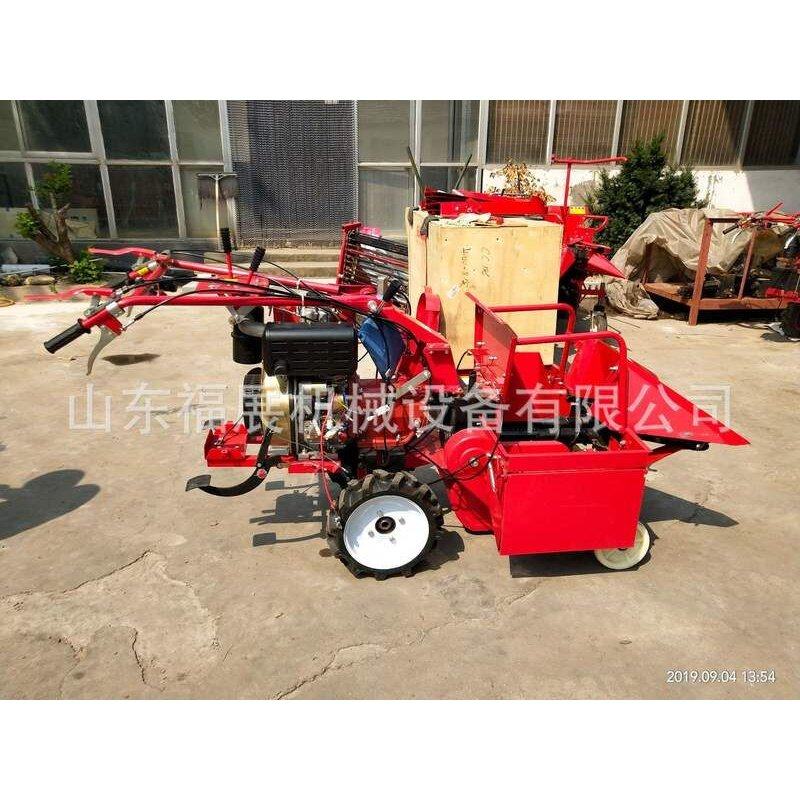 手扶拖拉机前置单行小型玉米收获机 厂家直销农用小型玉米收获机