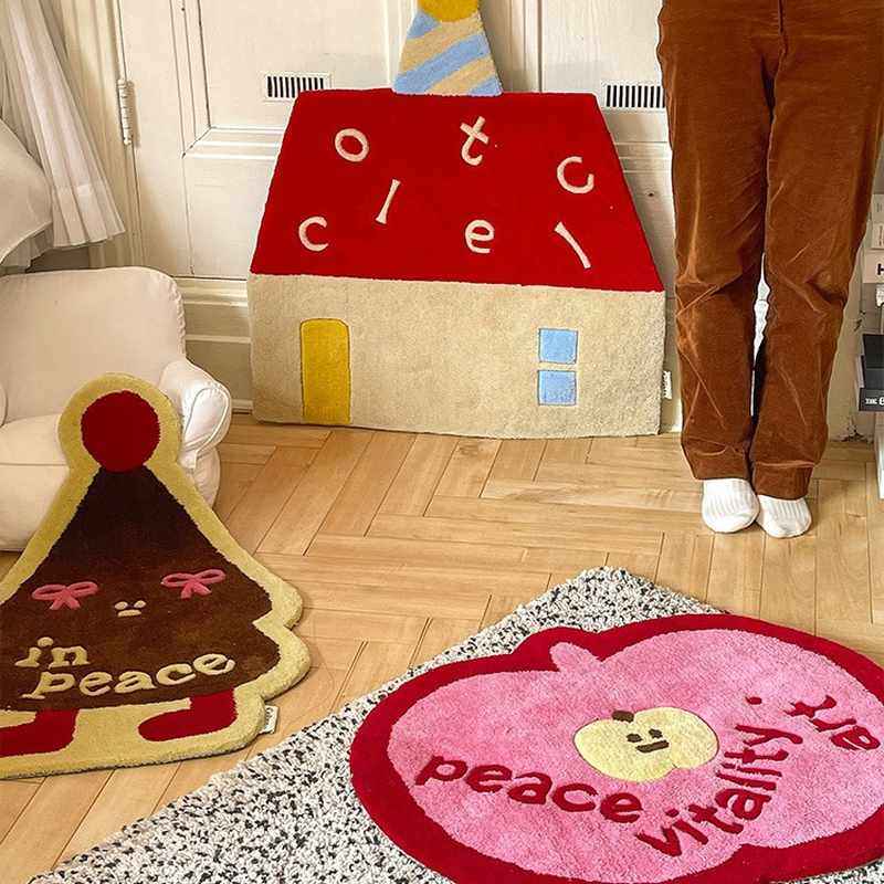 圣诞节卧室床边毯平安夜房间异形防滑仿羊绒耐磨地垫装饰卡通地毯,居家布艺,床边毯,淘宝优惠券,粉丝福利购,淘宝优惠卷