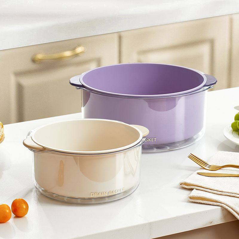 厨房用品双层洗菜篮滤水盆水盆沥洗菜加厚篮塑料多功能家用水果盘,餐饮具,洗菜盆/沥水篮/漏水筛,淘宝优惠券,粉丝福利购,淘宝优惠卷