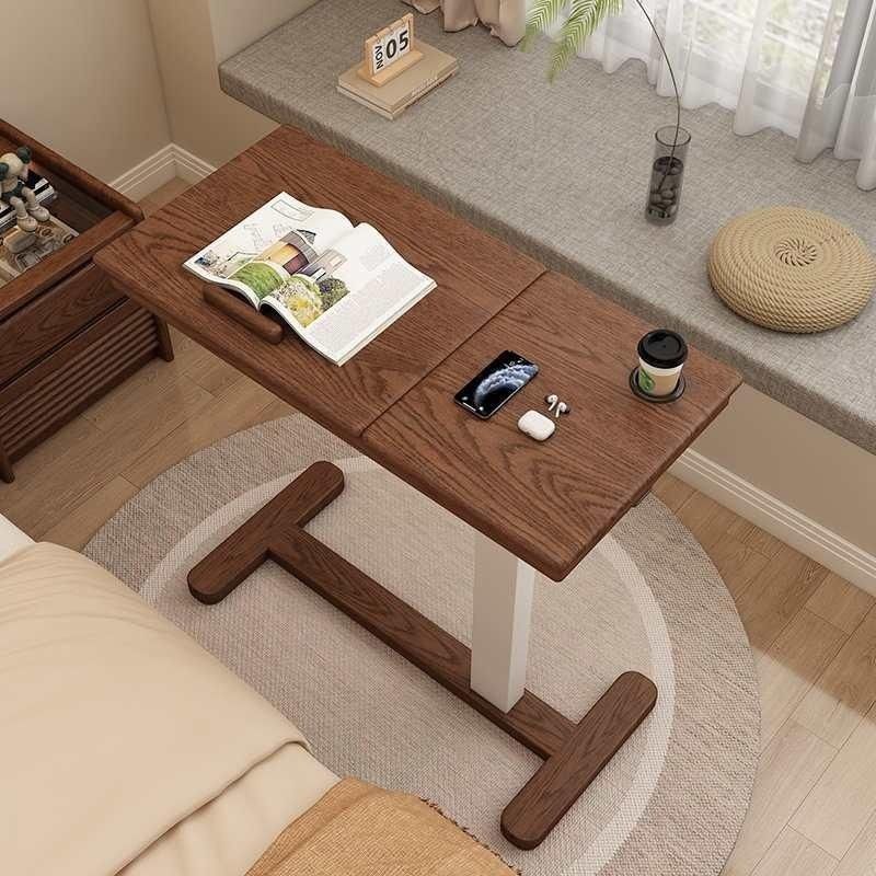新款实木床边桌带轮可移动升降笔记本电脑桌沙发边桌边几床上桌子,住宅家具,床边桌,淘宝优惠券,粉丝福利购,淘宝优惠卷