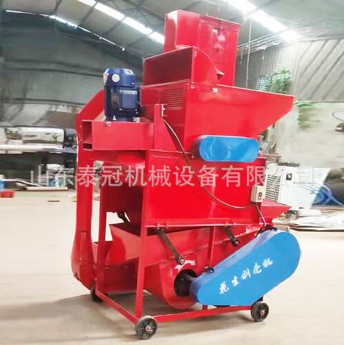 1.2吨双剥双提花生剥壳机 自动上料长果去壳除杂一体机油坊打粒机