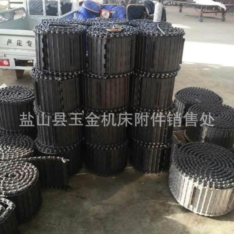 煮黑防锈处理排屑机链板机床机械传动输送链板不锈钢链板厂家