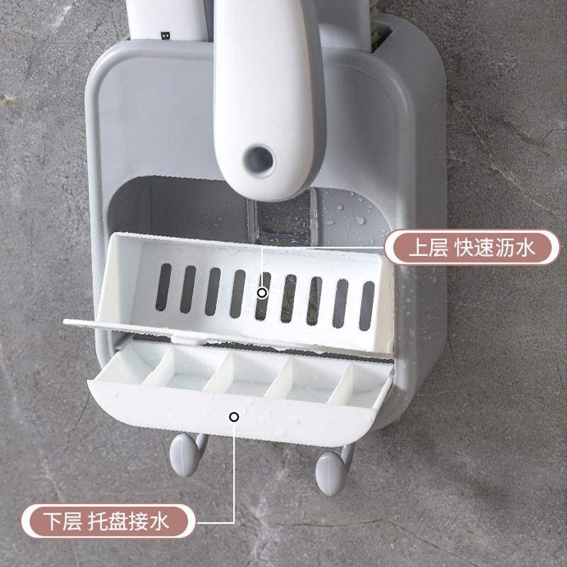 三合一肥皂盒不积水免打孔香皂盒壁式带架鞋刷肥皂挂沥水卫生间,家庭/个人清洁工具,皂盒,淘宝优惠券,粉丝福利购,淘宝优惠卷