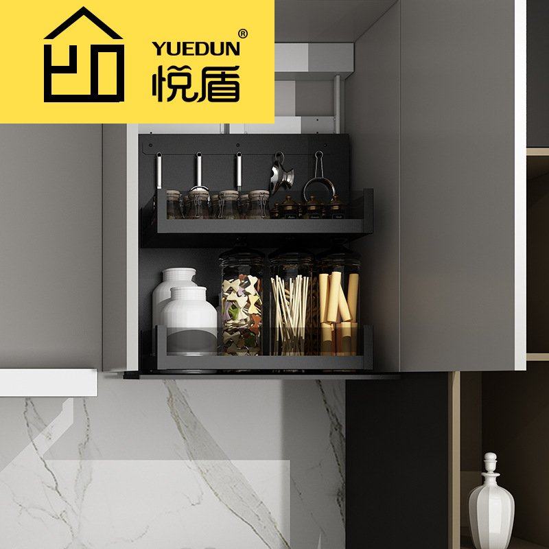 智能电动吊柜升降拉篮 下拉式厨房橱柜垂直升降机调味篮,家装主材,智能拉篮,淘宝优惠券,粉丝福利购,淘宝优惠卷