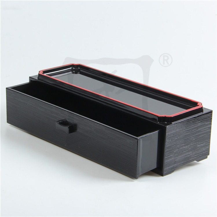 ABS塑胶烤漆餐厅筷子风格筷子盒拉抽日式桶式黑色木纹,餐饮具,筷子盒,淘宝优惠券,粉丝福利购,淘宝优惠卷