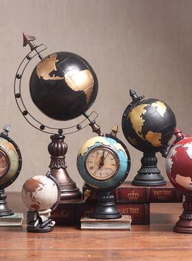 欧式创意复古地球仪摆件客厅办公室高档桌上装饰物摆设家居装饰品