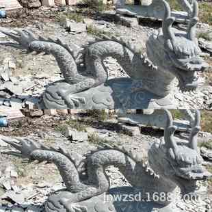 曲阳石雕金龙 汉白玉石龙雕像图片 石料雕刻龙形雕塑造价
