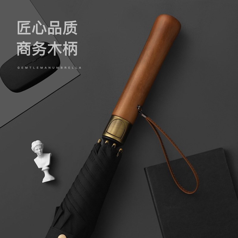 8骨长柄雨伞复古木柄直杆抗伞大结实号男士晴雨伞风双人加固暴雨,居家日用,伞帽,淘宝优惠券,粉丝福利购,淘宝优惠卷
