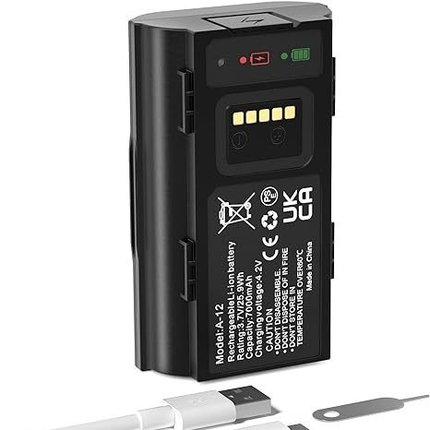 爱洛Arlo无线门铃电池7000mAhA-12大容量通信带micro充电USB