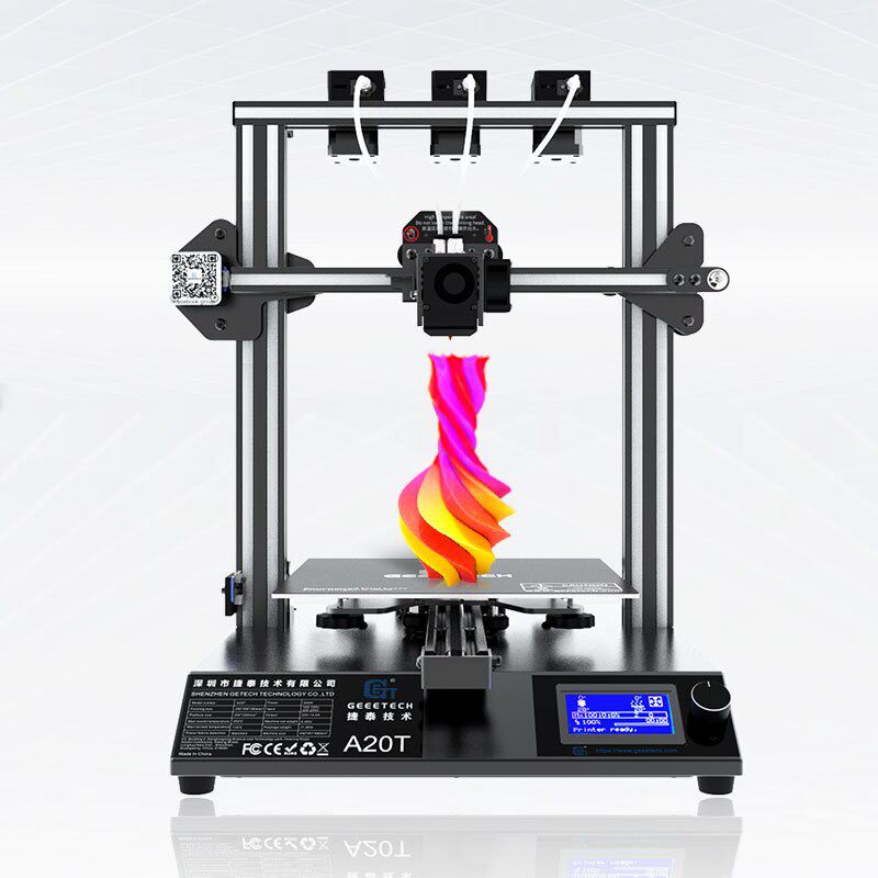 Geeetech A20T 3D打印机高精度准工业级快速安装3混