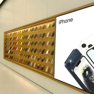 电子产品数码手机展示柜 公司科技立式展柜 商场整店室内装潢设计