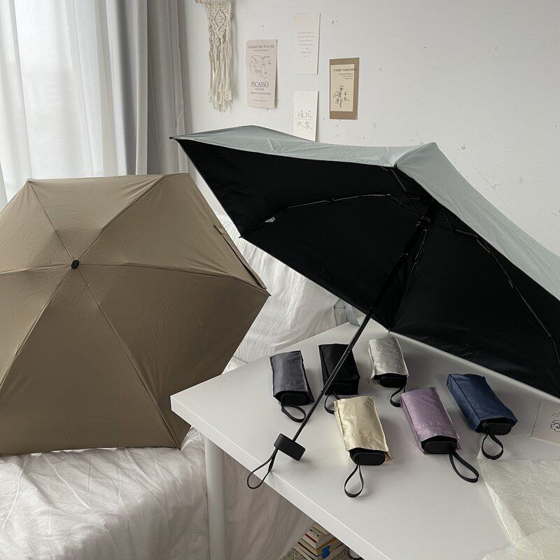 haru超薄卡片便携遮阳晴雨伞两用防晒防紫外线女迷你折叠太阳伞