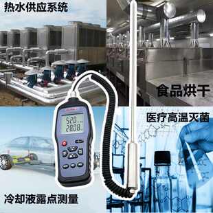 120℃高温手持温湿度测量仪温湿度记录仪工业高精度露点仪HG982