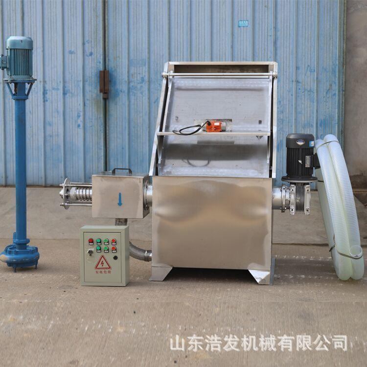 280型卧式果渣过滤器全自动猪粪固液脱水机螺旋挤压式纸浆分离机