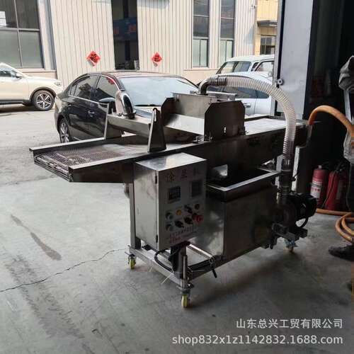 冻干草莓全自动巧克力涂层机 面包片带加热淋浆设备 香橙片淋浆机