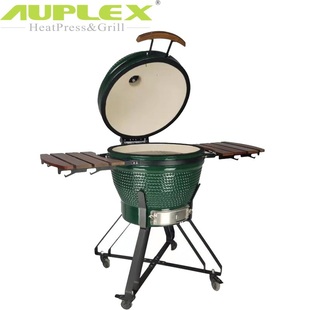 陶瓷烧烤炉24寸BBQ Grill欧美户外可移动烤架庭院披萨汉堡烤鸡炉