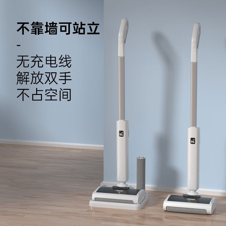 家用洗地机无线电动清洗干湿三合一手推式拖地机厂家直销定制跨境