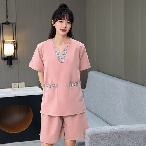 芈竹贡麻汗蒸男按摩洗浴桑拿服服浴衣情侣睡衣女疗大家居码足