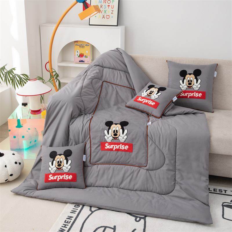 新款亲肤磨毛毛巾绣枕靠枕办公室枕头被被午睡抱靠枕二合一车载,居家布艺,抱枕被,淘宝优惠券,粉丝福利购,淘宝优惠卷