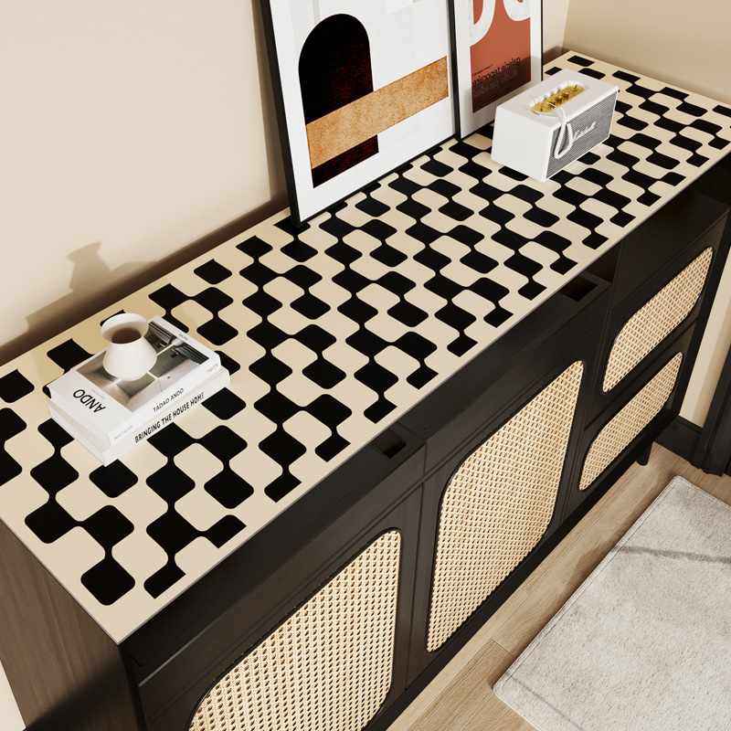 新款皮革桌布防水防油轻免洗鞋柜奢垫柜桌垫子电视柜现货玄关可擦,居家布艺,办公桌垫,淘宝优惠券,粉丝福利购,淘宝优惠卷