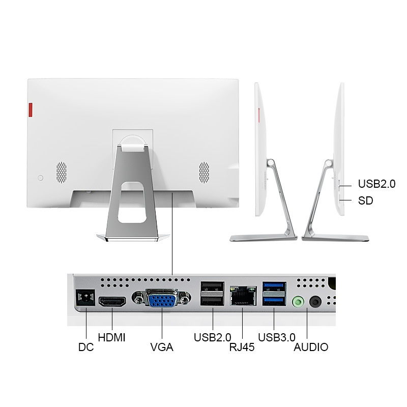 国产信创海光3350兆芯KX-U6780A一体机电脑统信UOS麒麟WIN10批发