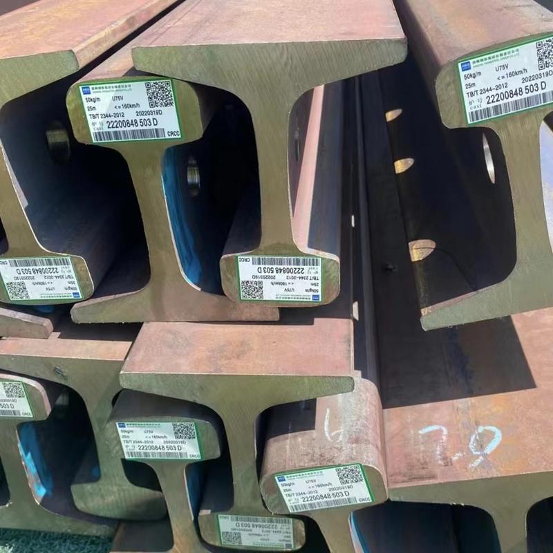 U71MnG钢轨 75kg钢轨 P65钢轨道岔  60kg钢轨 50kg钢轨 可切割