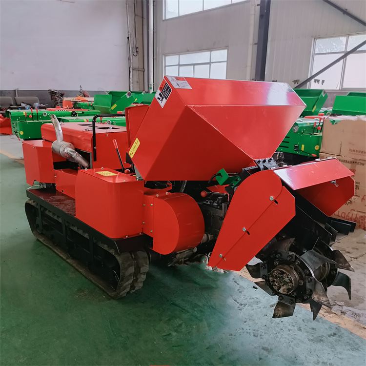 成德50马力履带拖拉机开沟机 果园园林农用自走式开沟施肥机