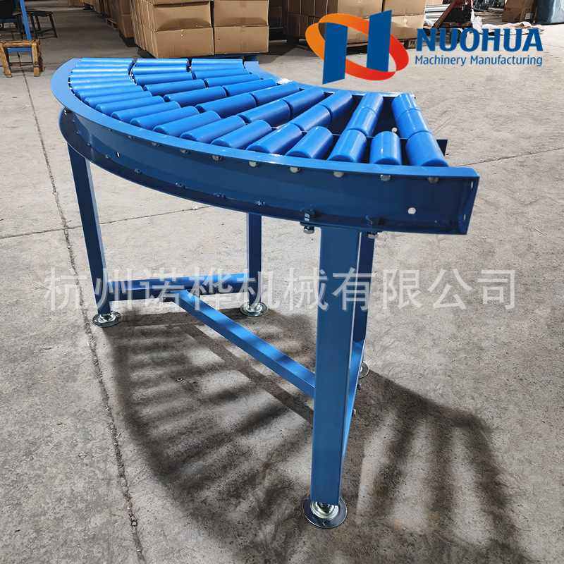 杭州蓝色PP滚筒转弯机输送线90物流无动力仓库输送机滚筒弯道度,搬运/仓储/物流设备,输送机,淘宝优惠券,粉丝福利购,淘宝优惠卷