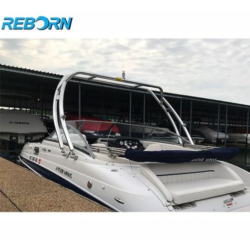 游艇船舶正面朝前滑水塔滑水架57毫米抛光REBORN品牌T-FWC2.25P