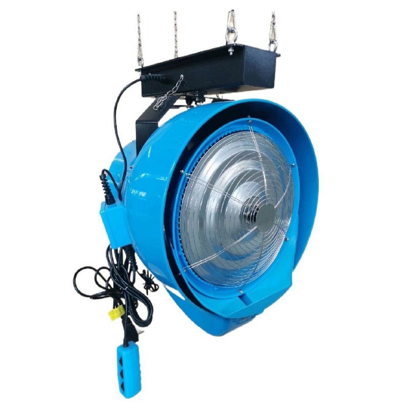 工业离心雾化风扇吊装单头摇摆喷雾风机降温电风扇加水降温风扇