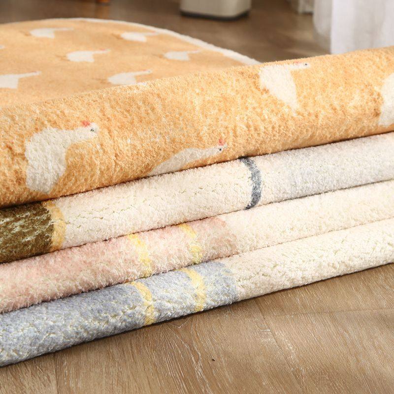 简约北欧风少女卧室床边地毯长前仿羊绒图案大理石床地垫坐垫卡通,居家布艺,床边毯,淘宝优惠券,粉丝福利购,淘宝优惠卷