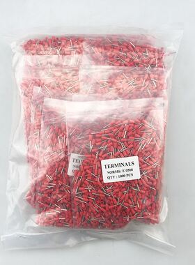 VE6010欧式端子针形端子 E6010管形端子 管型接线端子插针黄铜