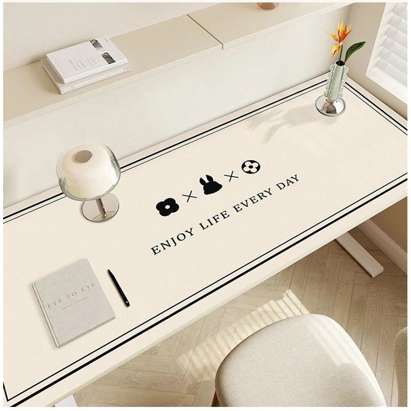 11皮革书桌垫防水防油茶几奶油学生桌布风保护餐桌电脑桌面垫垫学