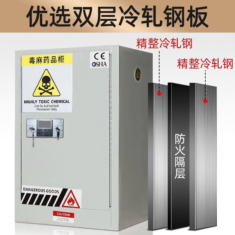 毒麻柜药品保险柜危化品储存双人双锁易制毒化学品柜实验室防爆柜图片