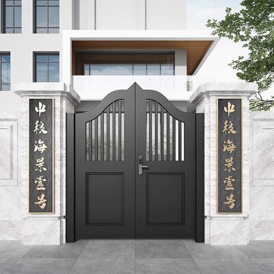花园门铝合金别墅庭院门户外民宿门铝艺入户院子栅栏小门防盗门